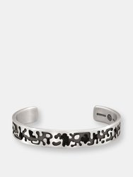 Camo Cuff Bracelet - Sterling Silver