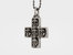 Multi Skull Cross Pendant Necklace