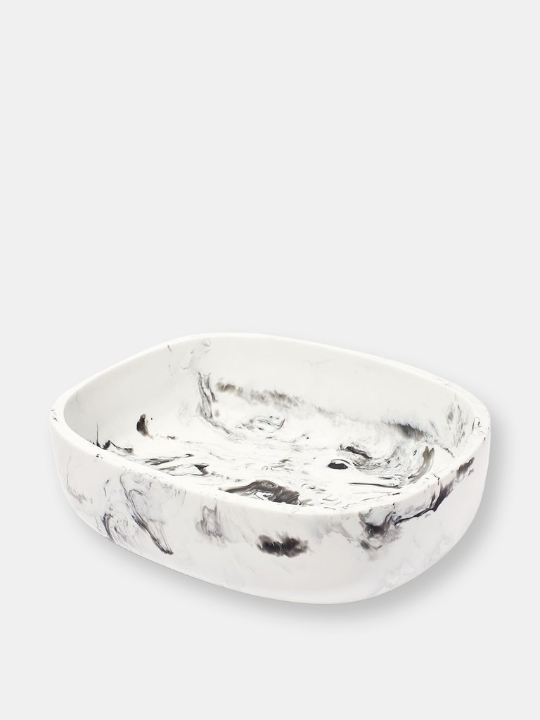 Resin Oval Serving Bowl - Luna