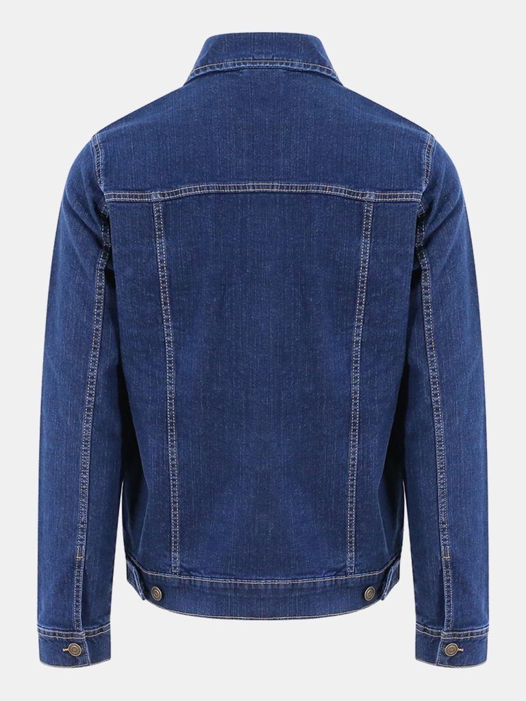 So Denim Mens Noah Denim Jacket (Dark Blue Wash)