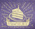 Wish For It Cake Dishcloth - Purple