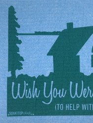 Wish You Were Here (To Help With The Dishes) Dishcloth - Default Title