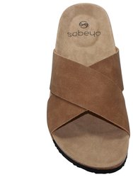 Classic Cork Sandals Criss-Cross Strap Slip