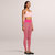 Legging Solid High Waisted Bubble Stretchable Fabric - Fuchsia