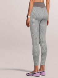 Legging Solid High Waisted Bubble Stretchable Fabric - Gray - Gray