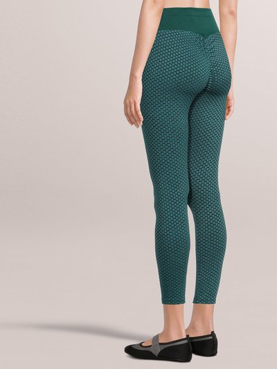 SOBEYO Legging Solid High Waisted Bubble Stretchable Fabric - Teal product