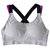 Sports Bra Padded Elastic Straps Cross Back - Gray