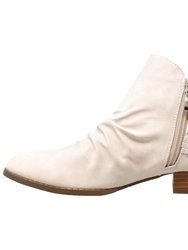 Strappy Block Heel Western Bootie Shoe