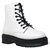 Women's Ankle Boots Chunky Platform Lace-Up Booties - White