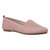 Women's Ballet Flats Sweater Soft Rubber Sole Shoes - Pink Suede