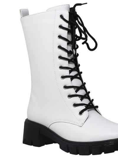 SOBEYO Women's Chunky Platform Lace-Up Boots product