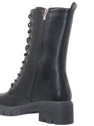 Women's Chunky Platform Lace-Up Boots