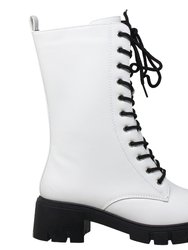 Women's Chunky Platform Lace-Up Boots