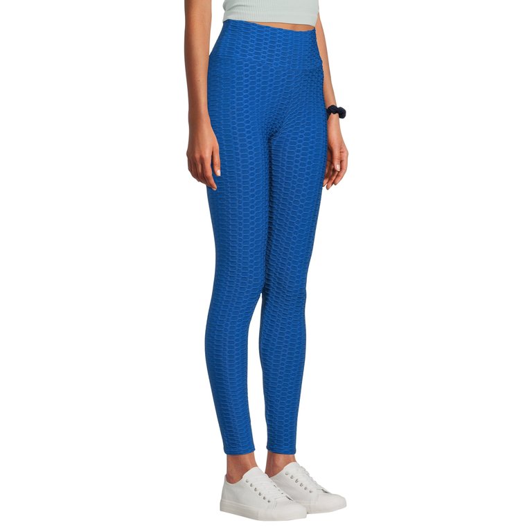 Womens' Legging Bubble Stretchable Blue - Blue