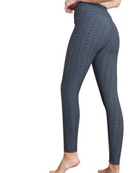 Womens' Legging Bubble Stretchable Fabric Yoga Fitness Work-Out Sport - Charcoal