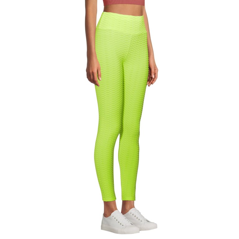 Womens' Legging Bubble Stretchable Lime - Lime