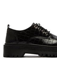 Women's Platform Oxford Lace-Up 4 Eyelets Shoes