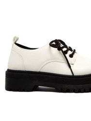 Women's Platform Oxford Lace-Up 4 Eyelets Shoes