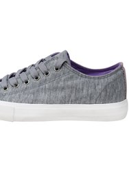 Women's Sneakers Canvas Lace-Up Low Top Memory Foam Cushion