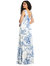 Bow-Shoulder Faux Wrap Maxi Dress With Tiered Skirt - 8233