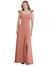 Ruffled Sleeve Tie-Back Maxi Dress - 8207 - Desert Rose