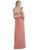 Ruffled Sleeve Tie-Back Maxi Dress - 8207