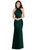 Scarf Tie High-Neck Halter Maxi Slip Dress - 8223 - Evergreen