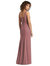 Sleeveless Tie Back Chiffon Trumpet Gown - 8194