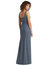 Sleeveless Tie Back Chiffon Trumpet Gown - 8194