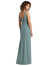 Sleeveless Tie Back Chiffon Trumpet Gown - 8194