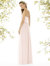 Strapless Draped Bodice Maxi Dress with Front Slits - 8159
