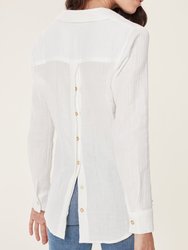 Olivia Button Down Gauze Top