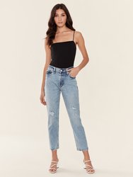 Thea High Waist Straight Jeans