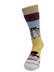 Beach Snowmen Socks From The Sock Panda - Adult Medium