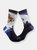 Big Foot Riding a Bike by the Moon Socks - Blue Multi