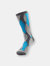 Blue and Grey Wavy Pattern Office Socks