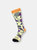 Bright Pop Art Yellow and Purple Patterned Socks