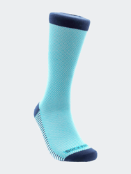 Classic Blue and White Office Socks - Blue