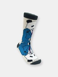 Dignified Reflective Panda Wearing a Suit Socks (Adult Large)