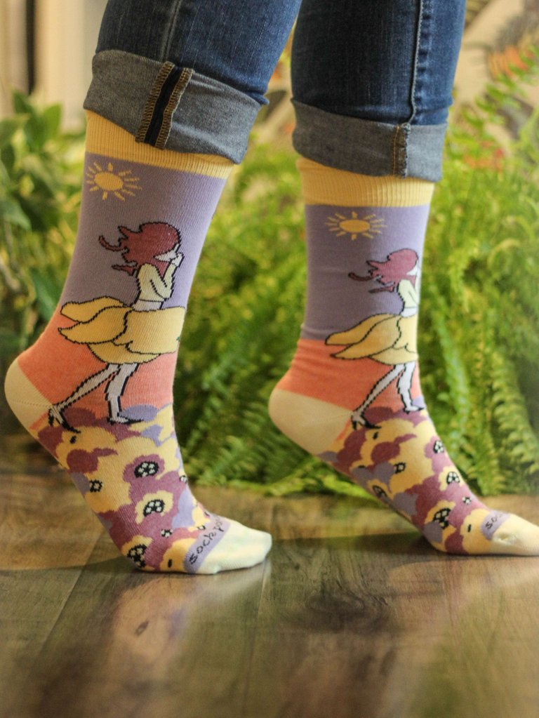 Flower Fairies in the Garden Socks