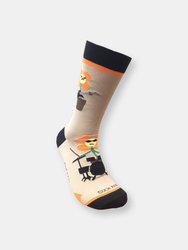 Fun Flower Rock Band Socks from the Sock Panda