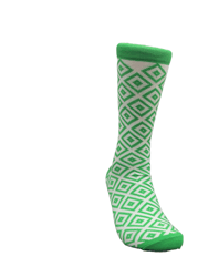 Green Diamond Pattern Socks