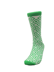 Green Diamond Pattern Socks