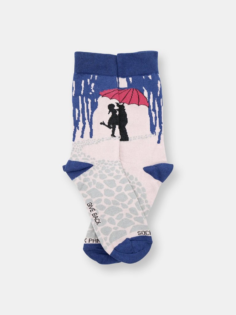 Kissing in the Rain Socks - Multi