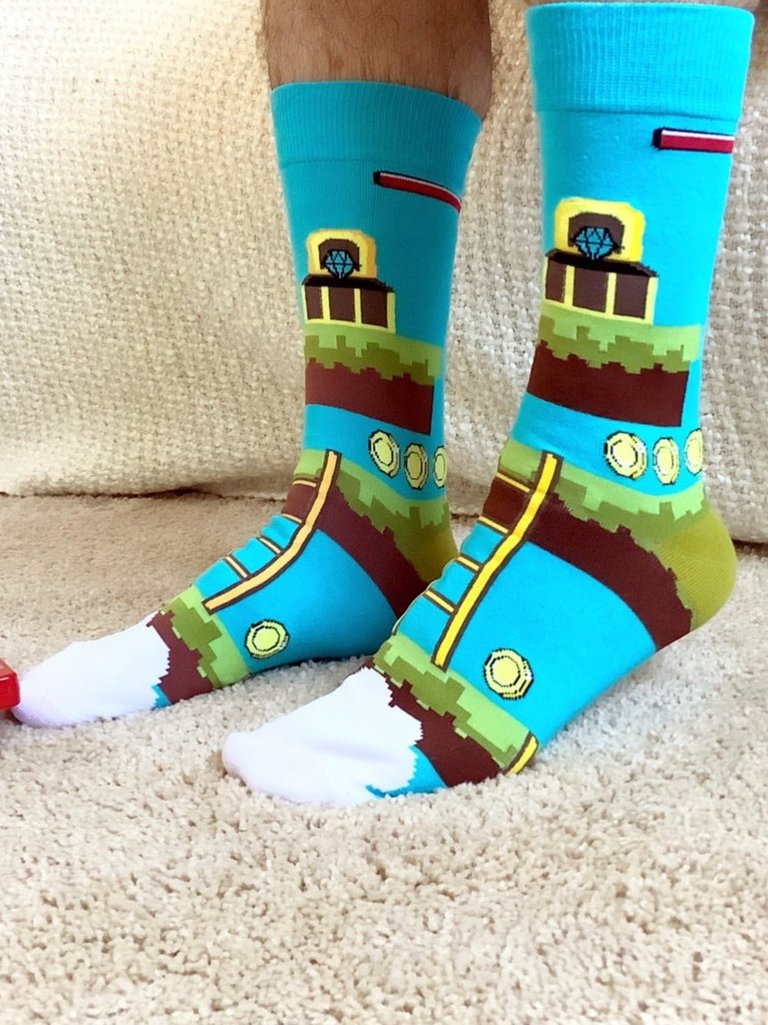 Level Up Video Game Socks from the Sock Panda