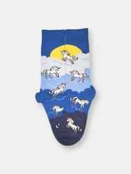 Majestic Flying Unicorns in the Clouds Socks - Multi