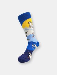 Majestic Flying Unicorns in the Clouds Socks