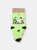 Modern Date - Texting While Eating Socks - Sock Panda - Green