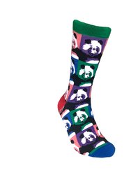 Pop Art Panda Pattern Socks