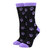Purple Paw Print Dog Lover Socks - Purple